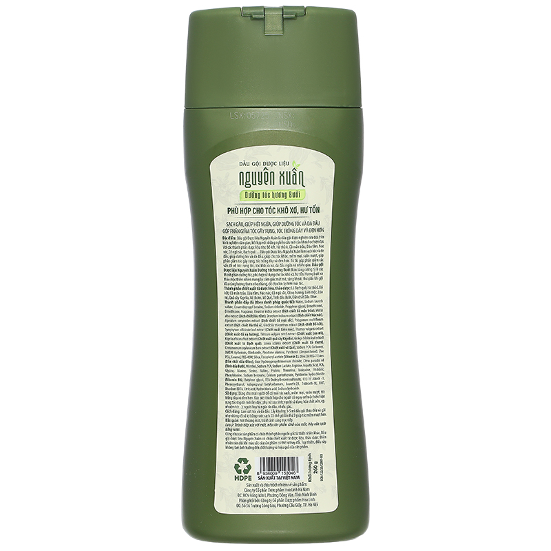 Dầu gội dược liệu Nguyên Xuân hương bưởi giúp dưỡng tóc hương bưởi chai 275ml - 23